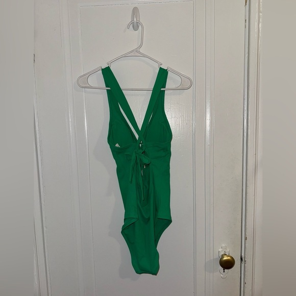 NWT BECCA Swim Green One-piece Swimsuit - Picture 6 of 10